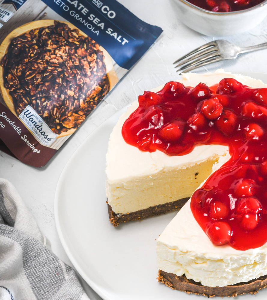 Keto-Friendly Rich and Delicious Chocolate Cherry Cheesecake